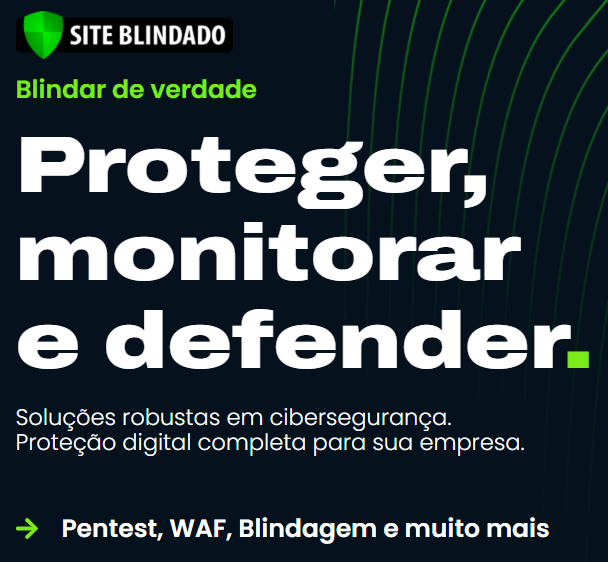 Print da home do Site Blindado 