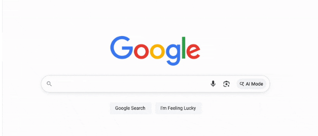 Print da tela de busca do Google com a opção  de busca com AI Mode